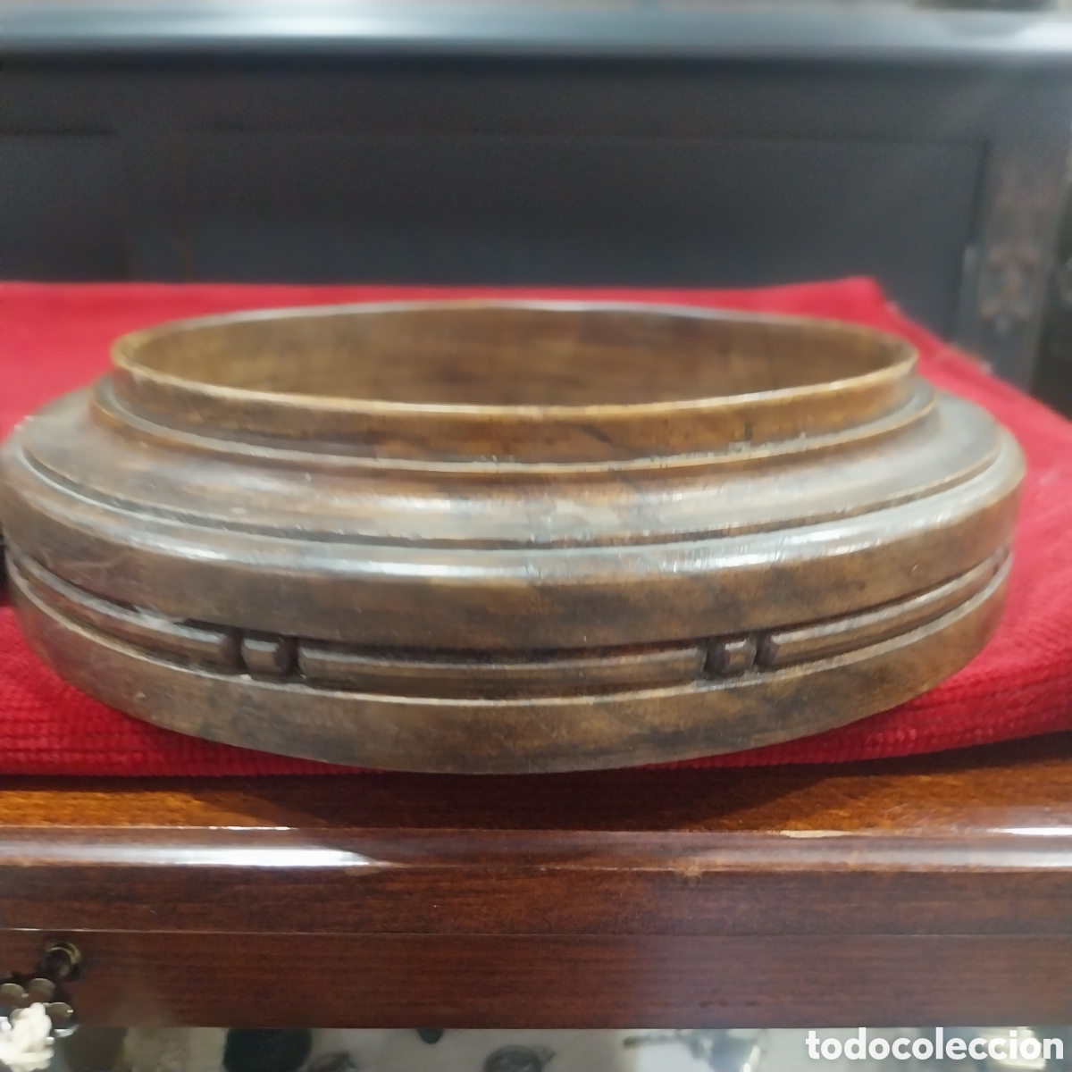 Cajas y cajitas met&aacute;licas: Caja de madera tallada a mano - Foto 4
