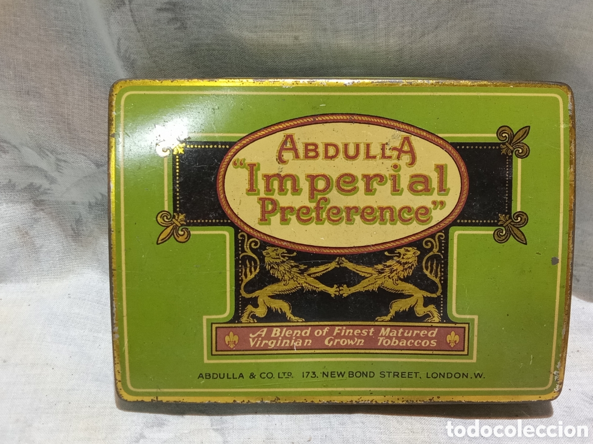 Cajas y cajitas met&aacute;licas: CAJITA MET&Aacute;LICA DE TABACO ABDULLA &rdquo;IMPERIAL PREFERENCE&rdquo;