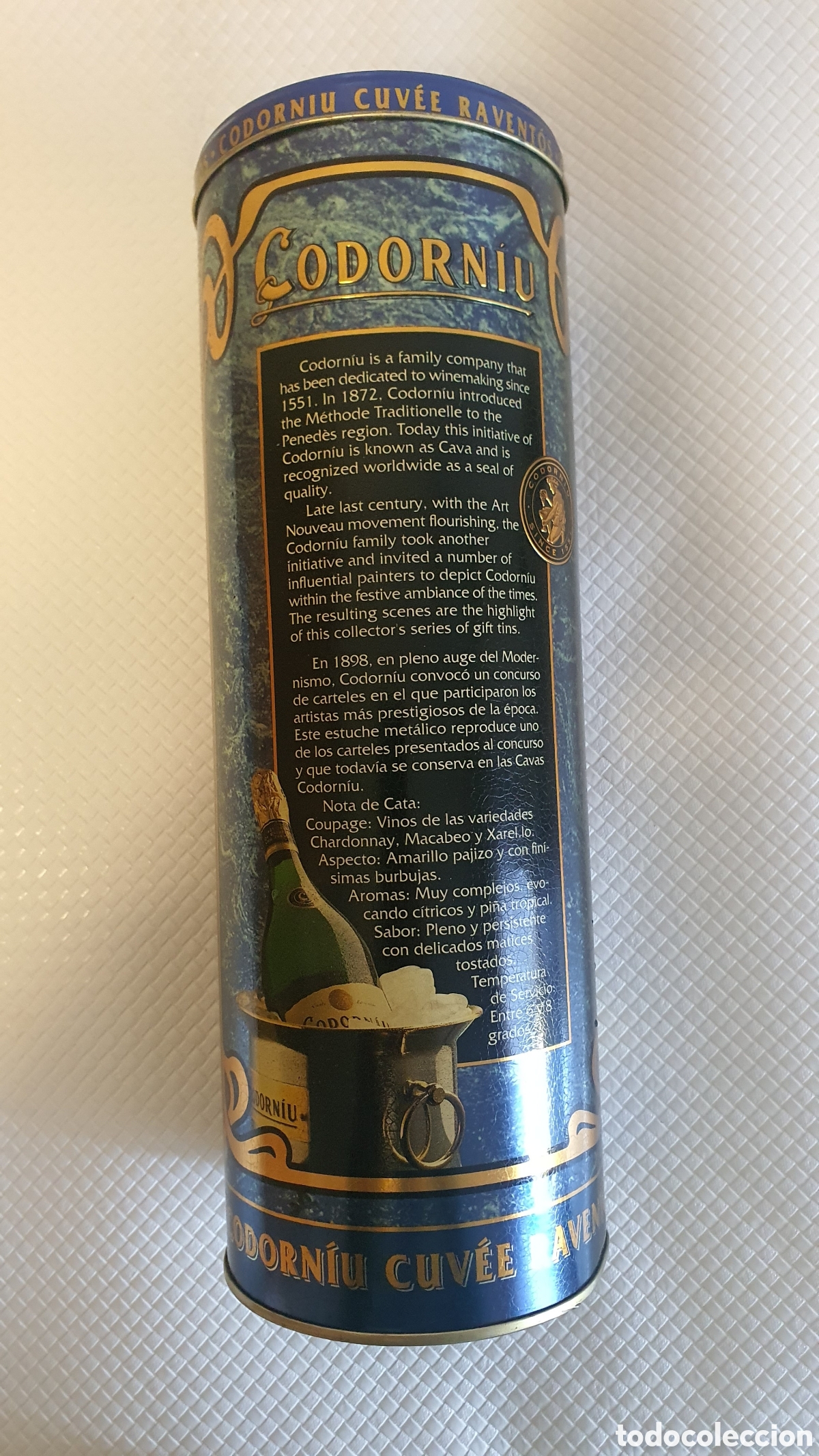 Cajas y cajitas met&aacute;licas: Lata de Codorniu Manuel Ravento - Foto 2