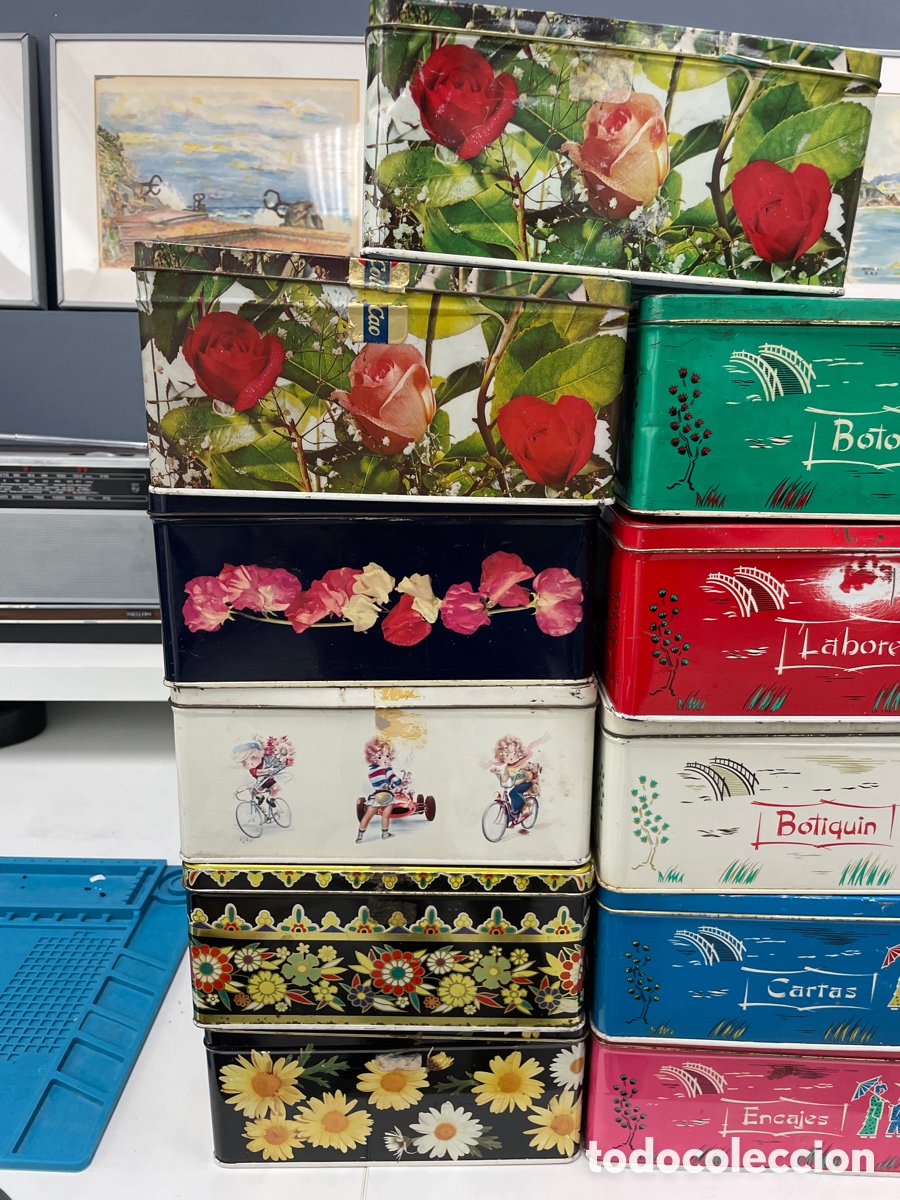 Cajas y cajitas met&aacute;licas: Latas ColaCao 8 variadas - Foto 2