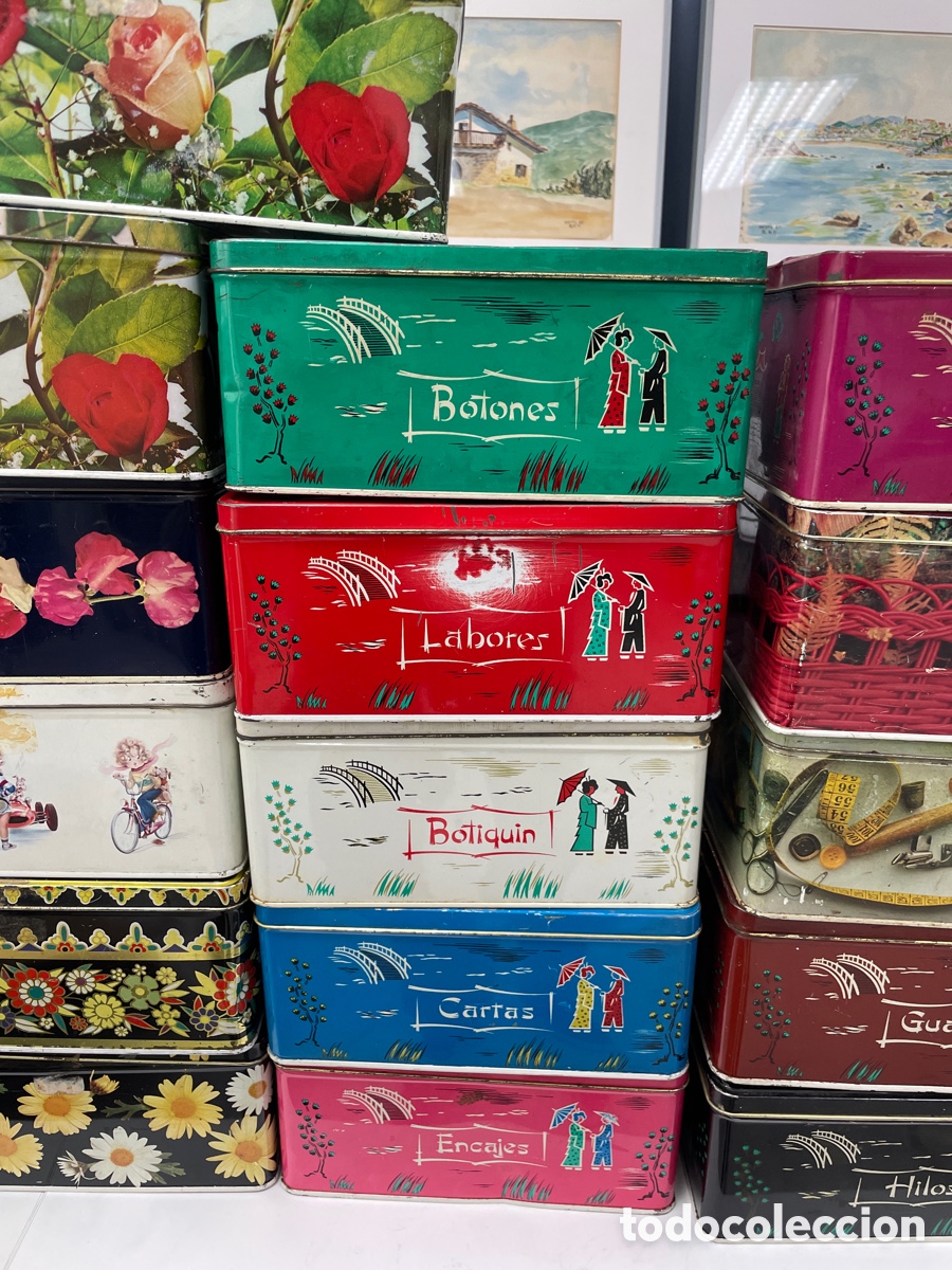Cajas y cajitas met&aacute;licas: Latas ColaCao 8 variadas - Foto 3