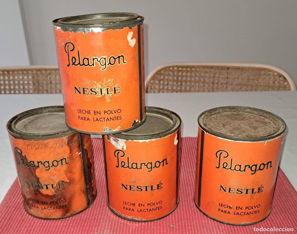Caixas e caixinhas met&aacute;licas: PELARGON - LECHE EN POLVO LACTANTES - LOTE DE 4 BOTES - LA PENILLA ( CANTABRIA ) - NESTL&Eacute;