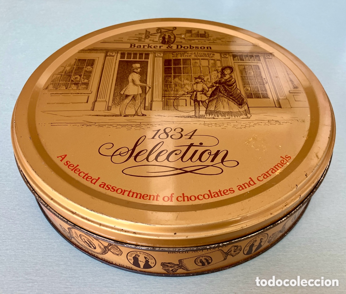 Cajas y cajitas met&aacute;licas: Caja Lata de chocolates Barker & Dobson Vintage