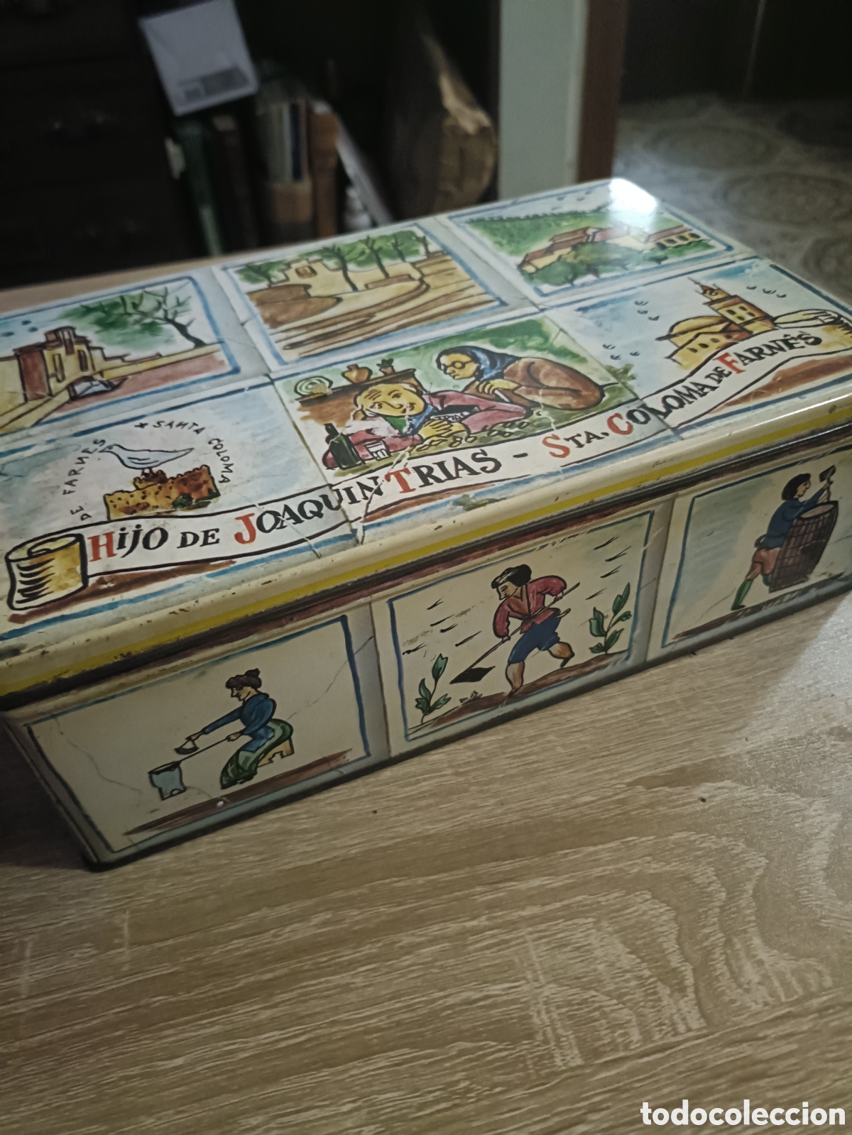 Cajas y cajitas met&aacute;licas: Antigua Caja Met&aacute;lica para Galletas Joaqu&iacute;n Trias