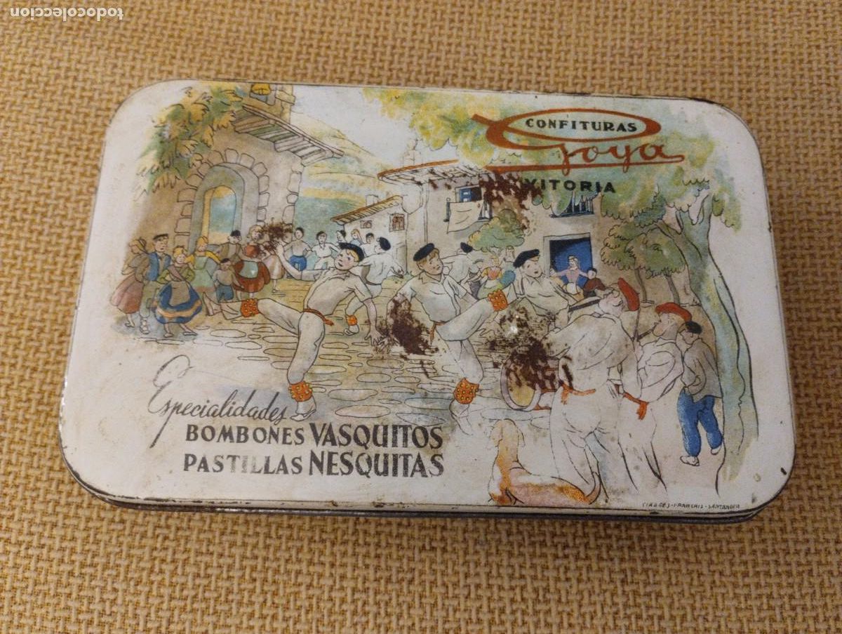 Casse e cassette metalliche: Caja Confituras Goya antigua Vitoria