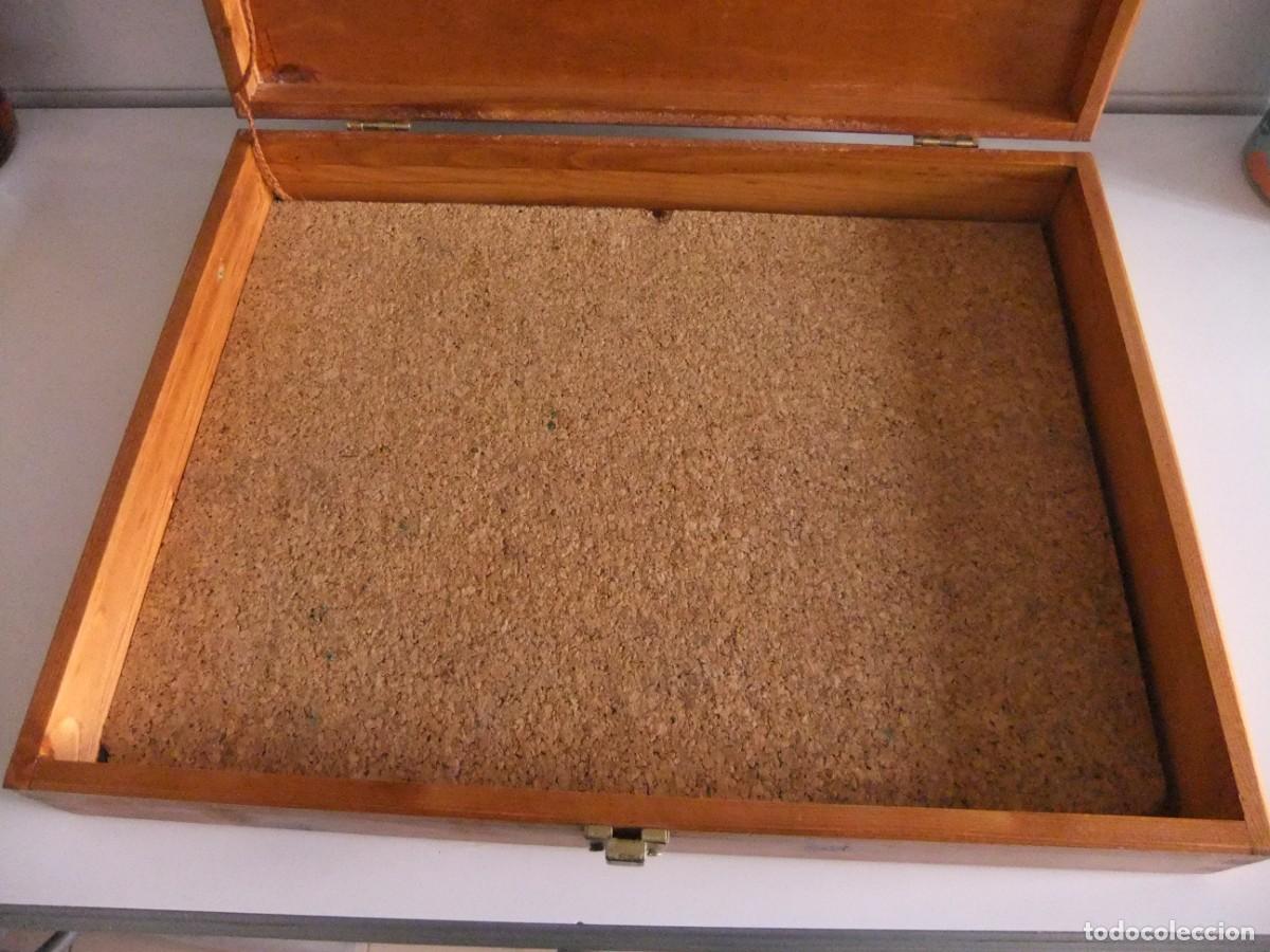 Cajas y cajitas met&aacute;licas: caja de madera con colas de milano - Foto 5