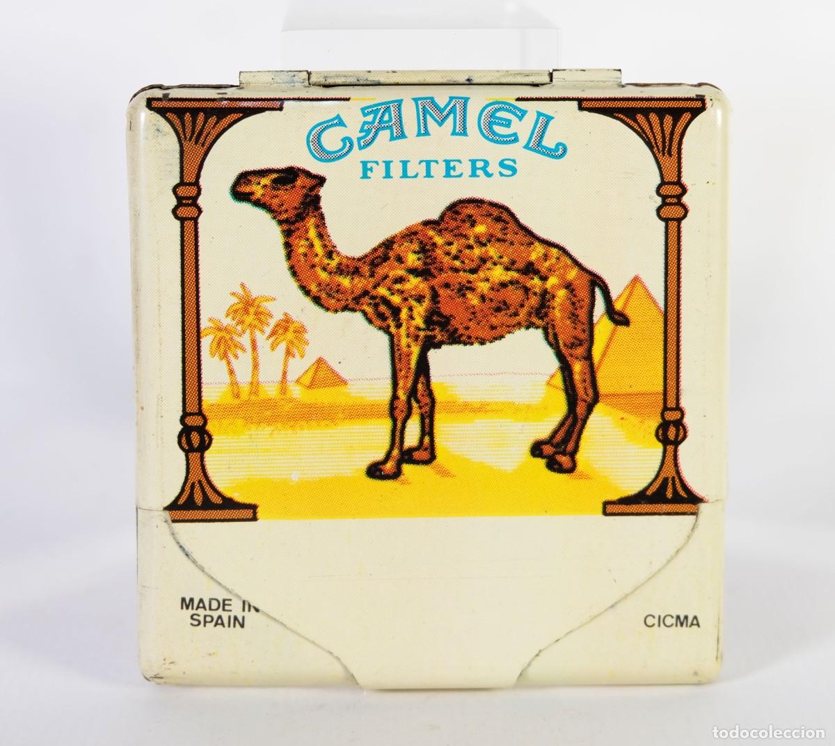 Cajas y cajitas met&aacute;licas: Caja de lata litografiada Camel Filters