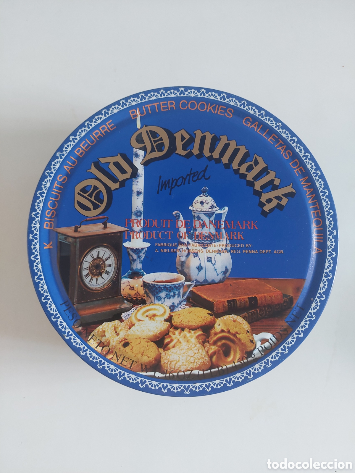 Cajas y cajitas met&aacute;licas: Caja de galletas antigua - Foto 3