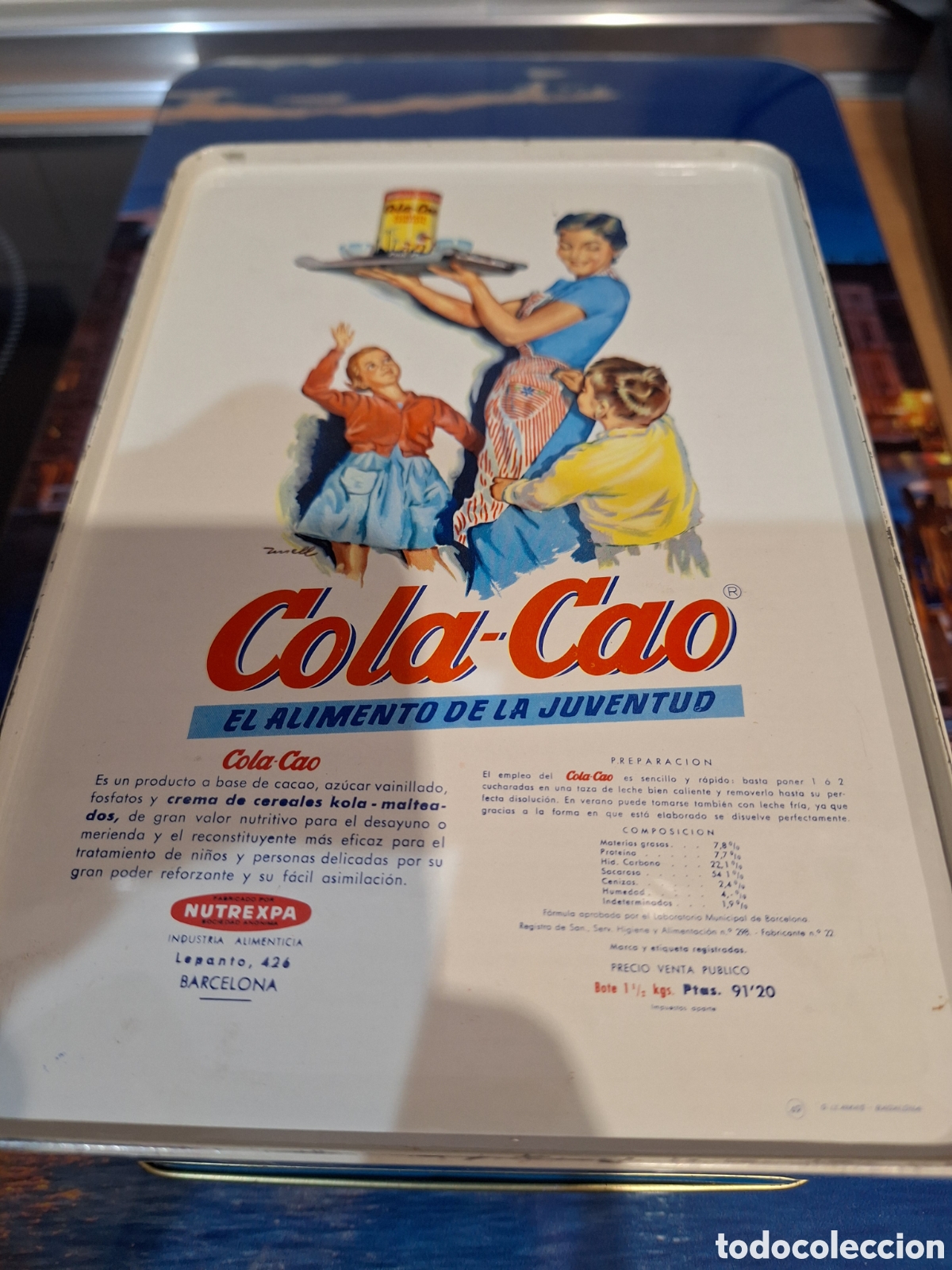 Cajas y cajitas met&aacute;licas: Lata de cola cao &rdquo;latas&rdquo; - Foto 2