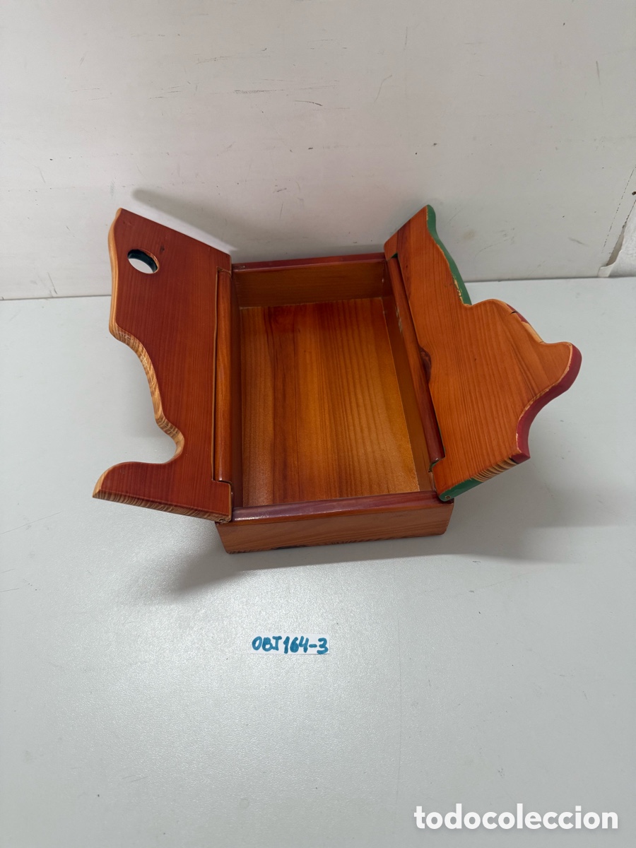 Cajas y cajitas met&aacute;licas: CAJA DE MADERA TALLADA - JOYERO - Foto 2