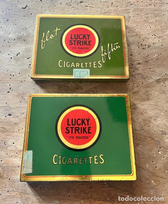 Cajas y cajitas met&aacute;licas: 2 Cajas Lucky Strike Vintage - Foto 1