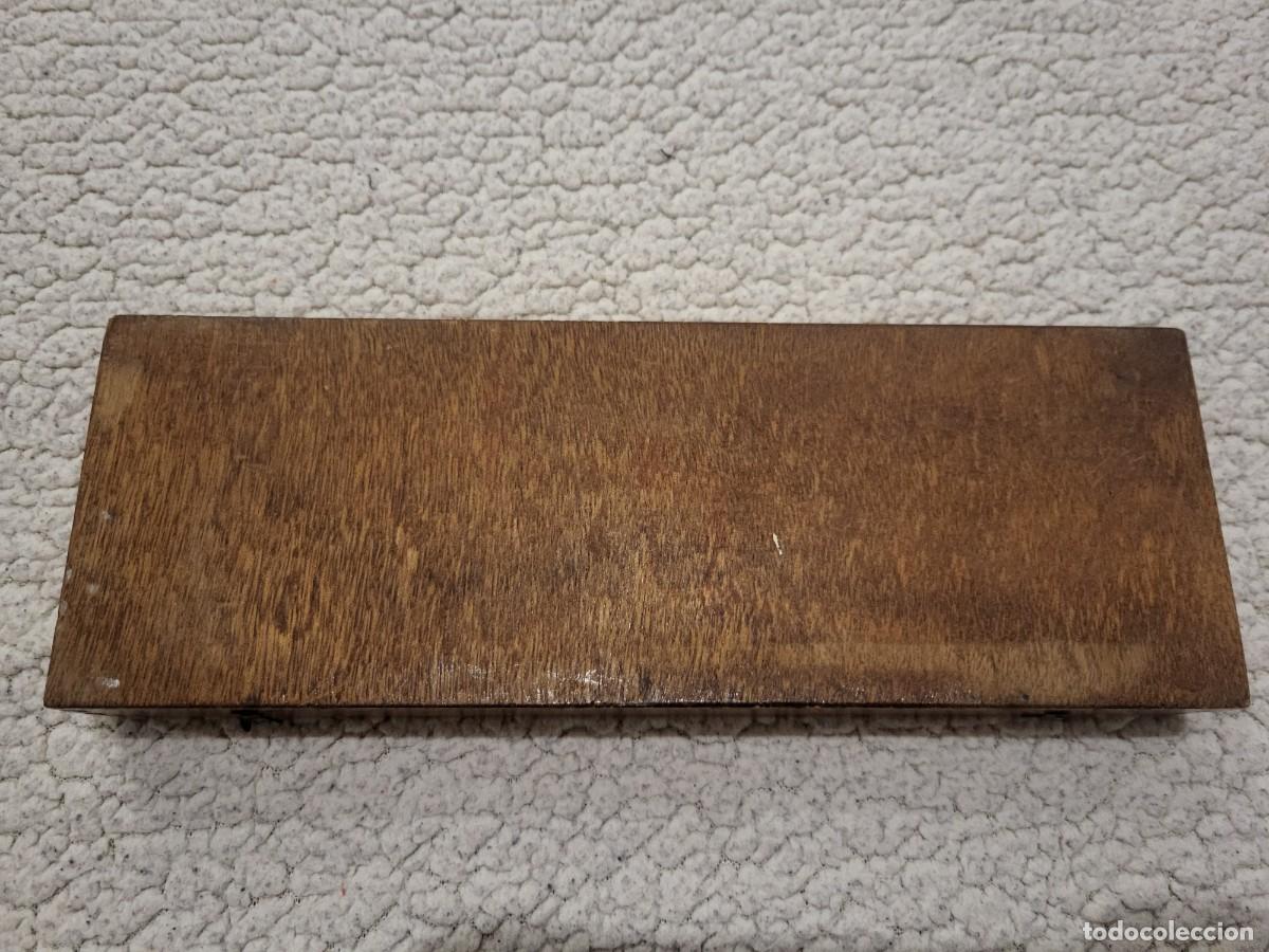 Cajas y cajitas met&aacute;licas: ANTIGUO ESTUCHE ESCOLAR DE MADERA - Foto 3