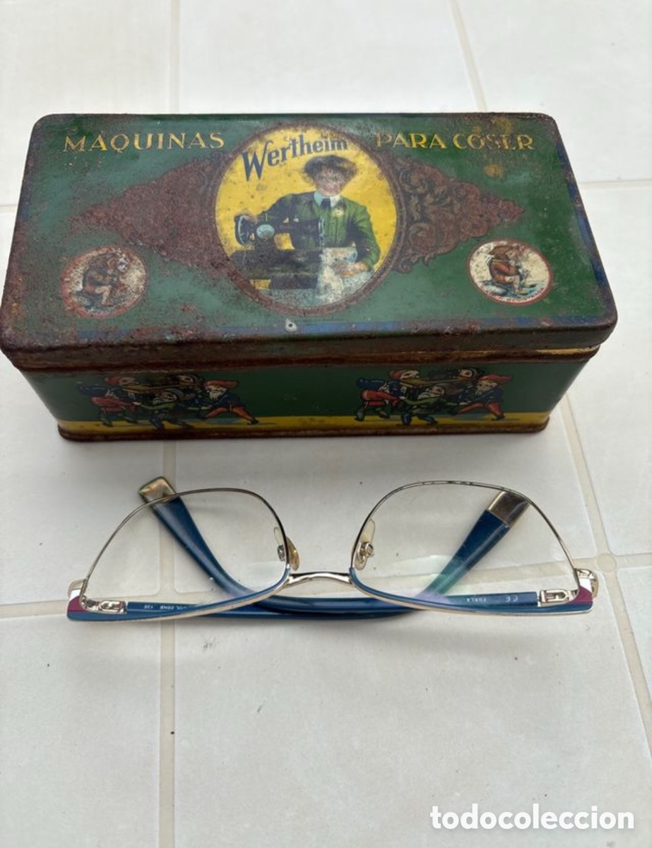 Caixas e caixinhas met&aacute;licas: Cajita de metal vintage Wertherim