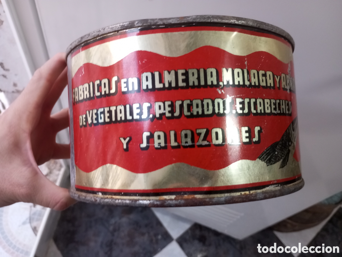 Boxes and metal boxes: Lata fabrica de salazones Adra Almeria