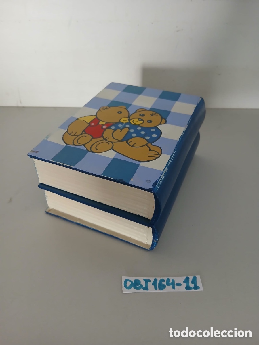 Cajas y cajitas met&aacute;licas: Caja de madera forma de libros - Foto 1