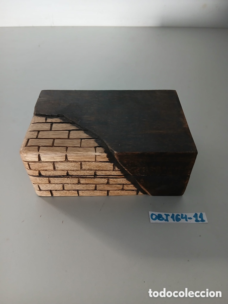 Cajas y cajitas met&aacute;licas: Caja de madera, pintada, mano - Foto 1