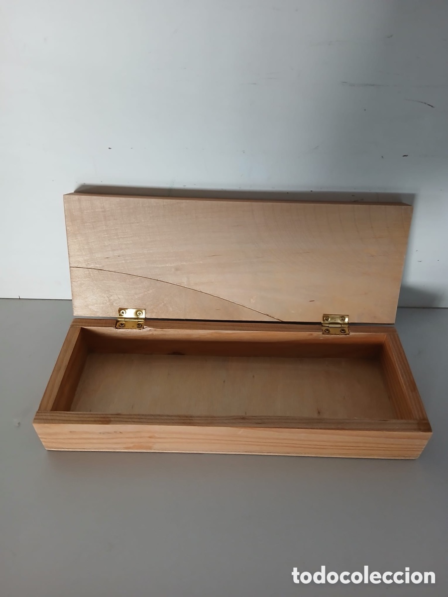Cajas y cajitas met&aacute;licas: Can de madera conchas marinas - Foto 2