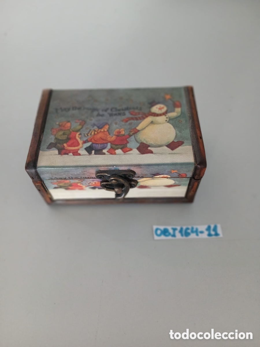 Cajas y cajitas met&aacute;licas: Caja de madera de Navidad - Foto 1
