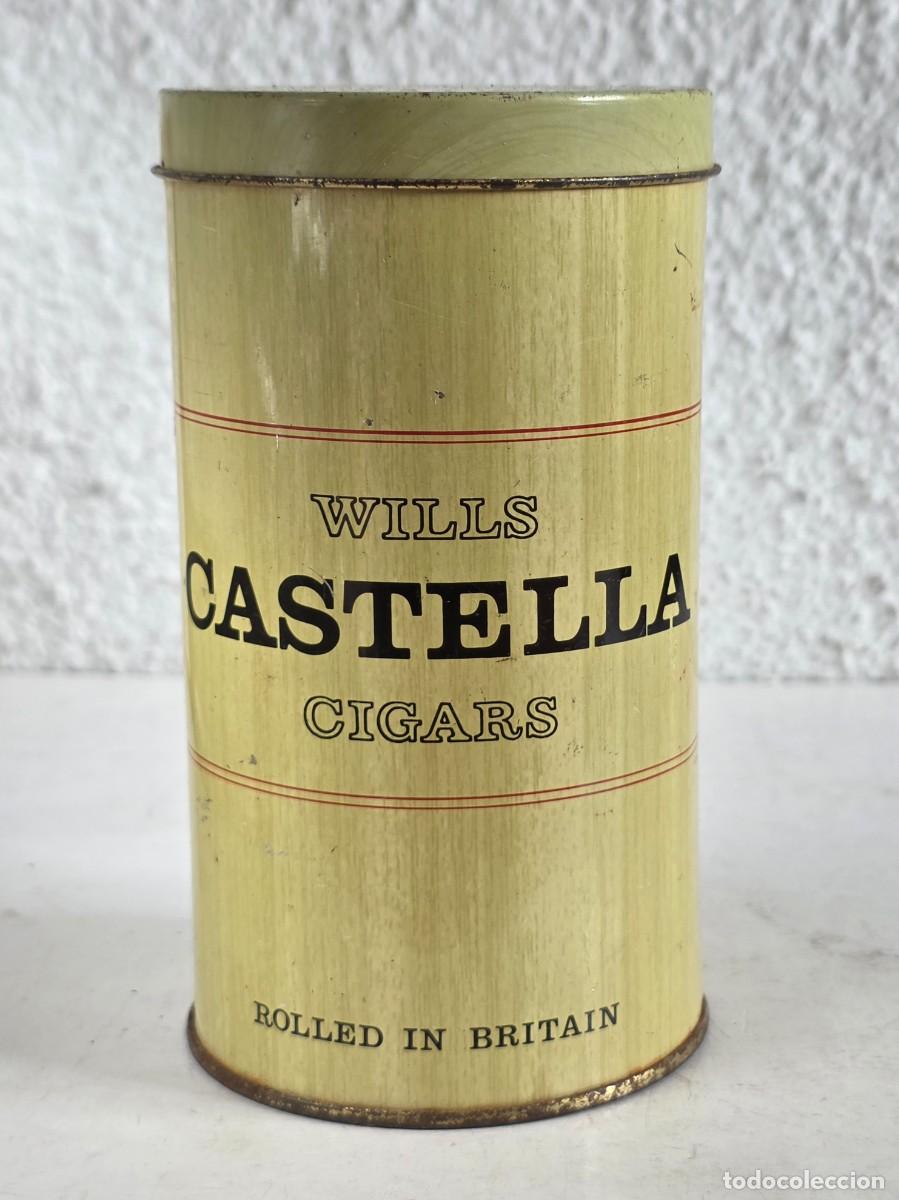 Caixas e caixinhas met&aacute;licas: Caja Lata vac&iacute;a Castella Wills Cigars - Rolled in Britain - Tabaco Puros