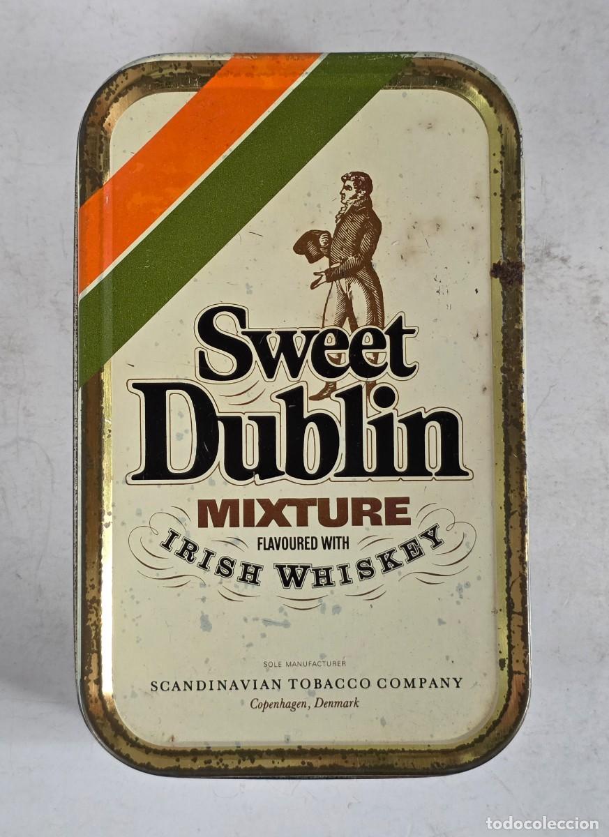 Caixas e caixinhas met&aacute;licas: Caja Lata vac&iacute;a Sweet Dublin Mixture flavoured Irish Whiskey Scandinavian Tobacco Copenhagen Denmark