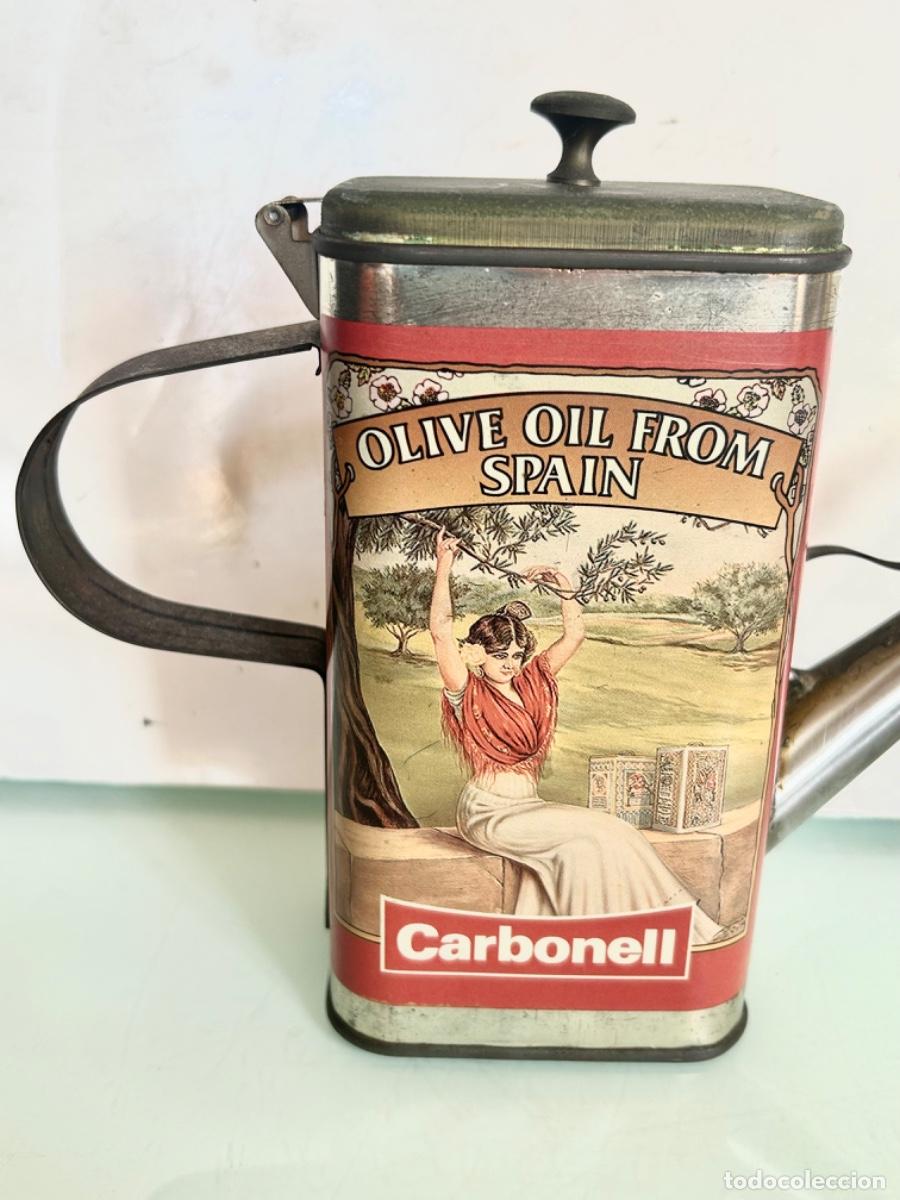 Cajas y cajitas met&aacute;licas: ACEITERA LATA CARBONELL-COMPLETA-16 CMS- - Foto 5