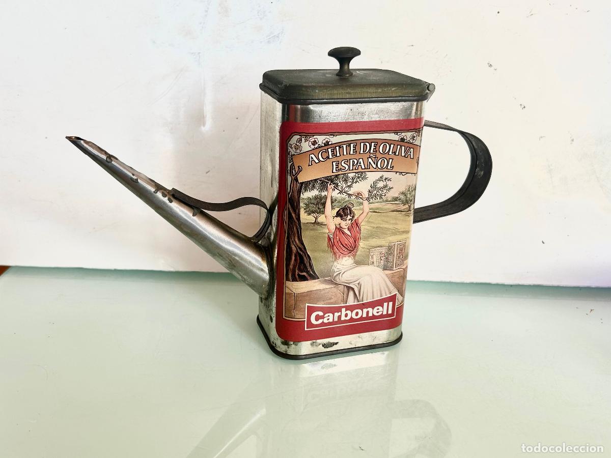 Cajas y cajitas met&aacute;licas: ACEITERA LATA CARBONELL-COMPLETA-16 CMS-