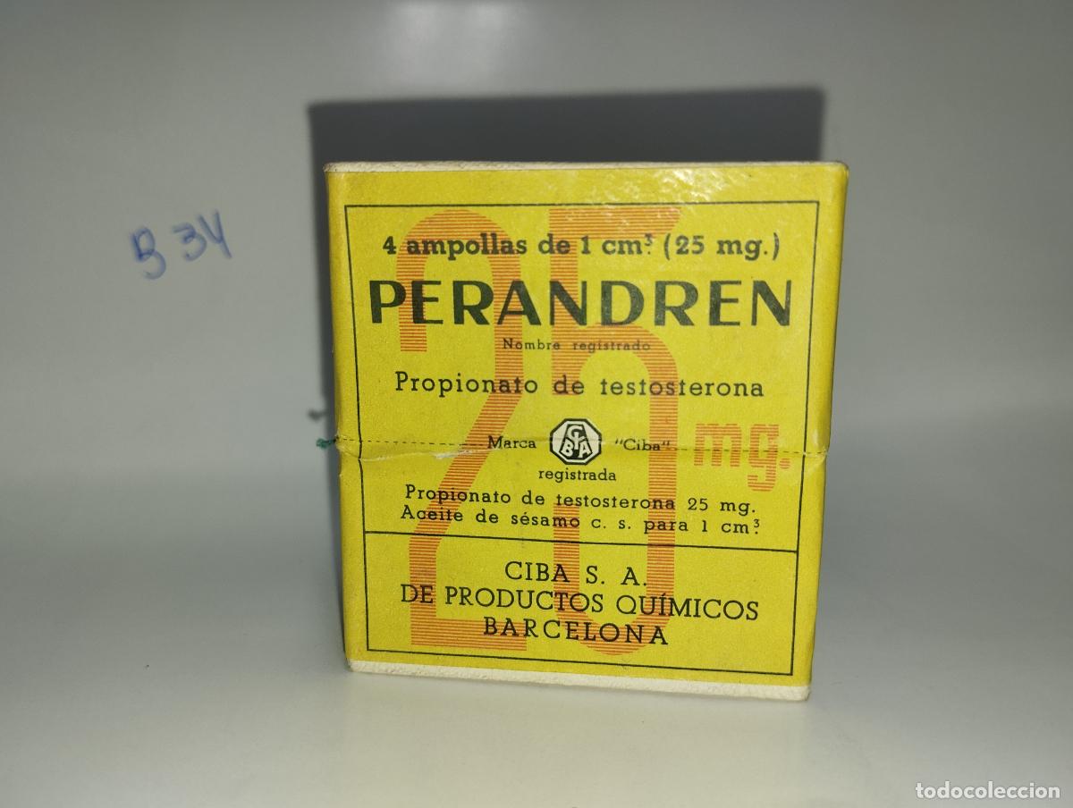 Boxes and metal boxes: CAJA DE FARMACIA PERANDREN CIBA // MEDICAMENTO ANTIGUO