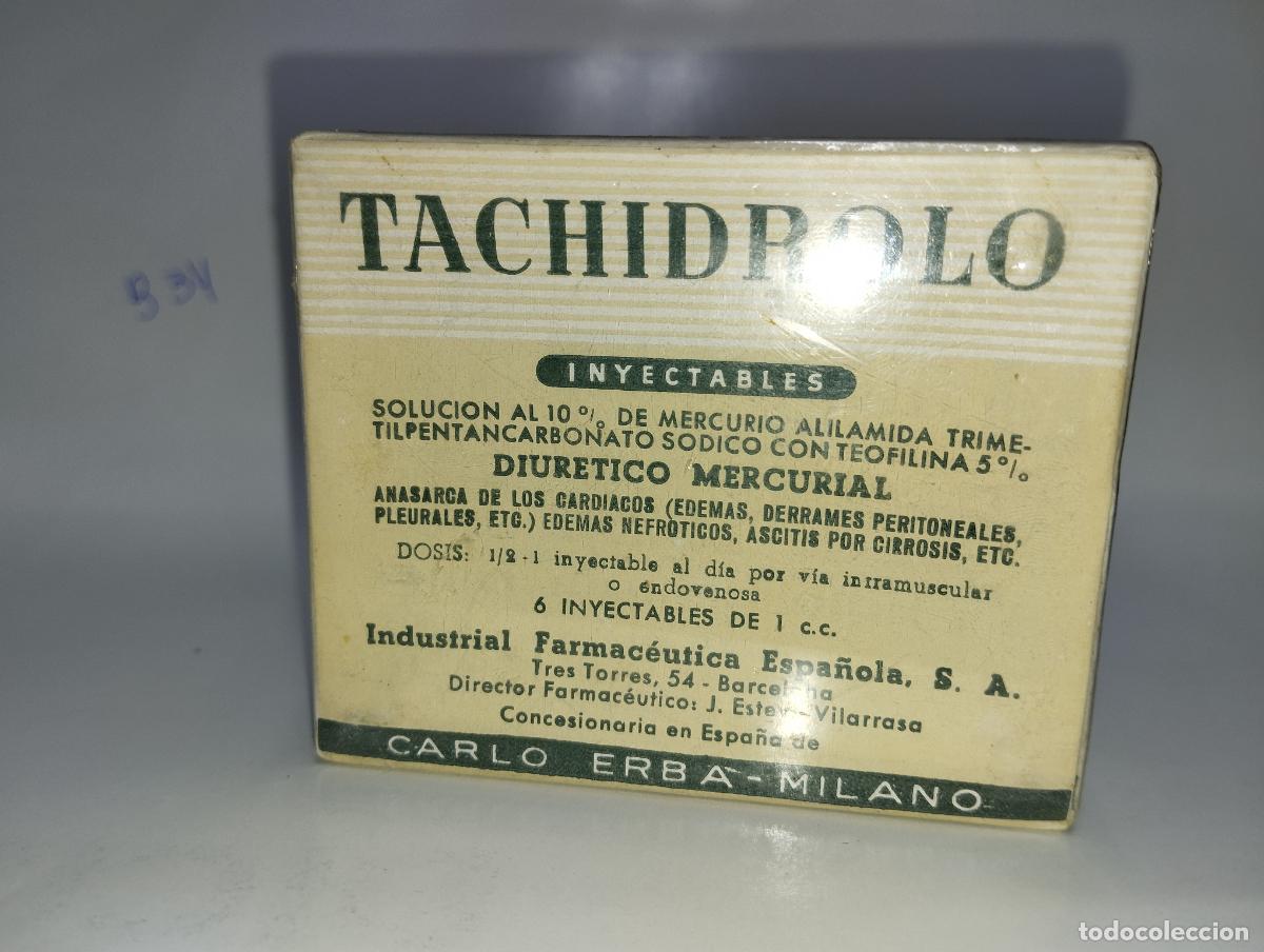 Boxes and metal boxes: CAJA DE FARMACIA TACHIDROLO MERCURIAL // MEDICAMENTO ANTIGUO
