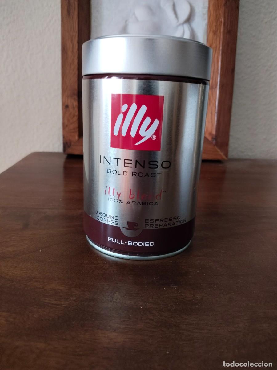 Cajas y cajitas met&aacute;licas: Lata de Caf&eacute; Illy, 8,7 x 14,2 cm. - Foto 1