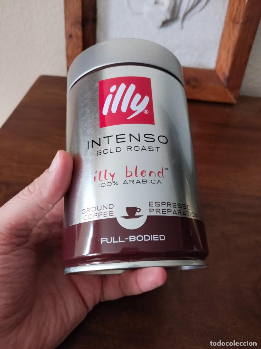 Cajas y cajitas met&aacute;licas: Lata de Caf&eacute; Illy, 8,7 x 14,2 cm. - Foto 3