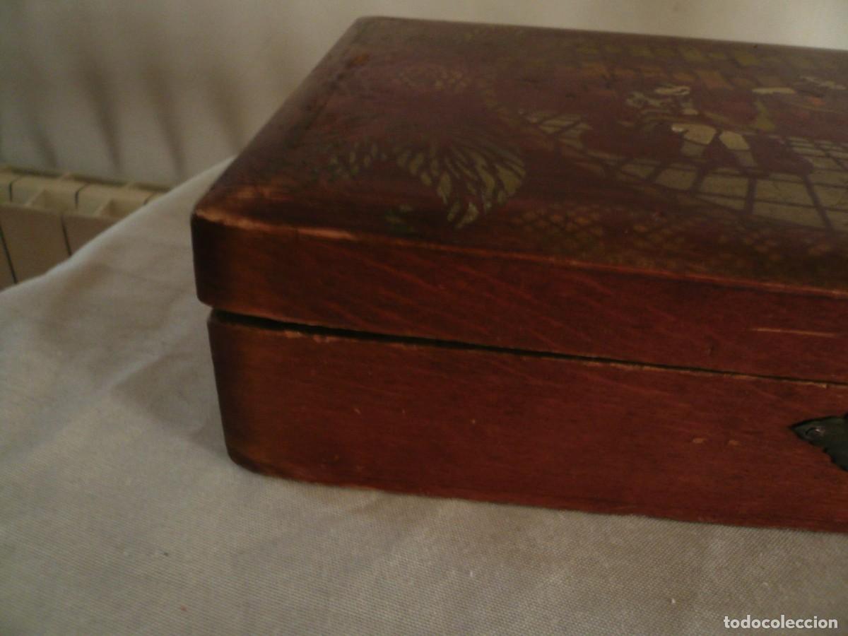 Cajas y cajitas met&aacute;licas: CAJA DE MADERA. &Eacute;POCA DE LA SEGUNDA REP&Uacute;BLICA - Foto 8