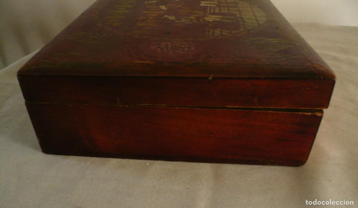 Cajas y cajitas met&aacute;licas: CAJA DE MADERA. &Eacute;POCA DE LA SEGUNDA REP&Uacute;BLICA - Foto 9