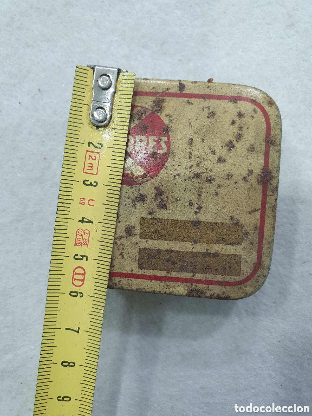 Cajas y cajitas met&aacute;licas: Caja de lata Kores. (L117) - Foto 2