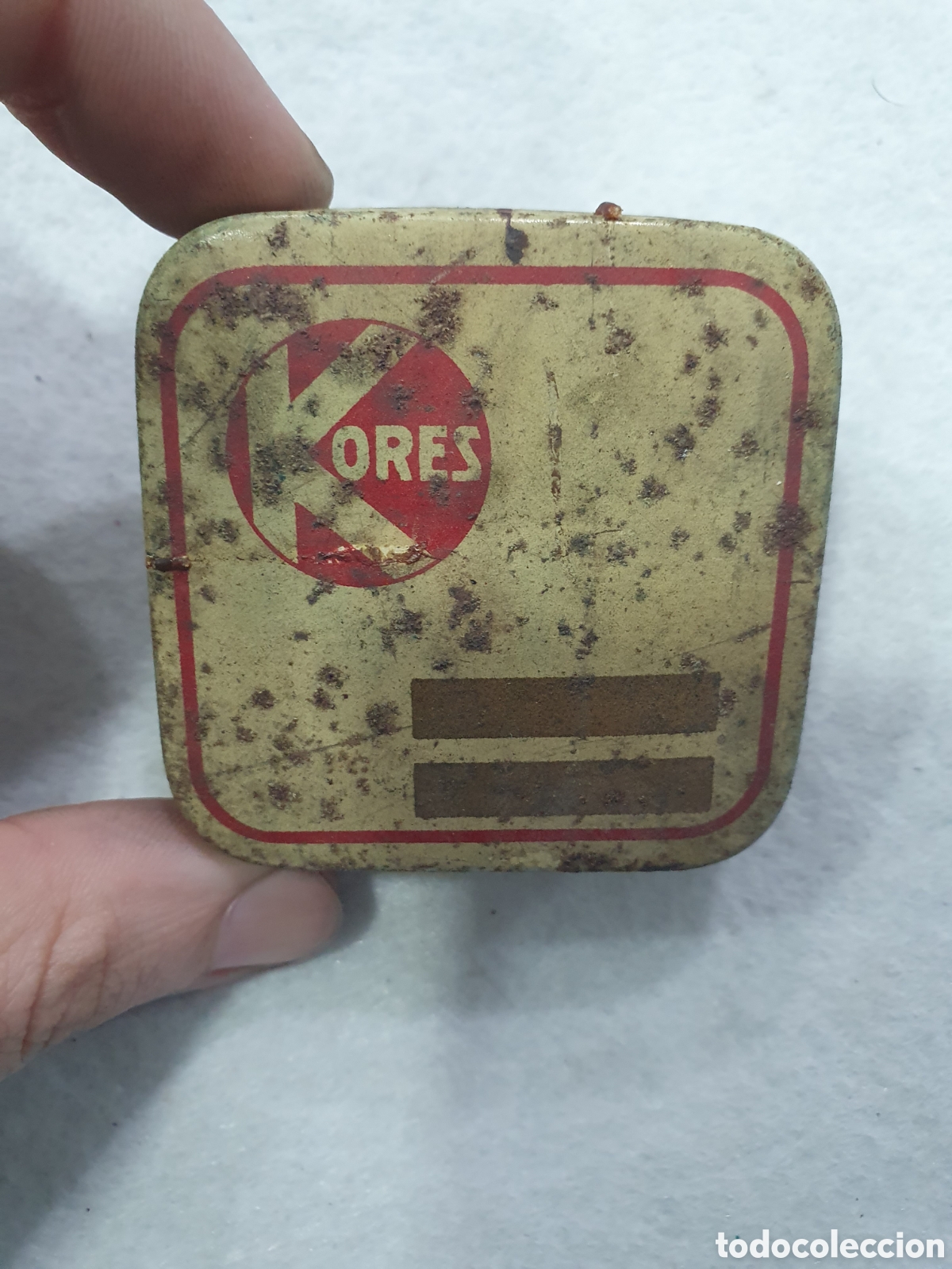 Cajas y cajitas met&aacute;licas: Caja de lata Kores. (L117) - Foto 1