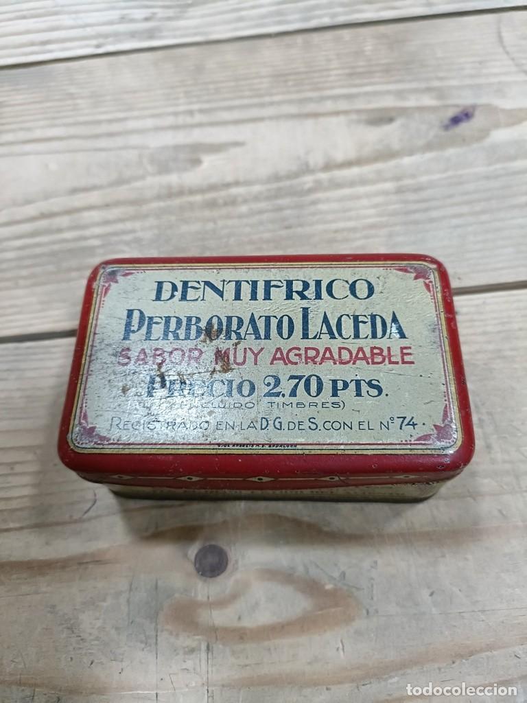 Blechdosen und Kisten: Caja lata antigua Perborato Laceda