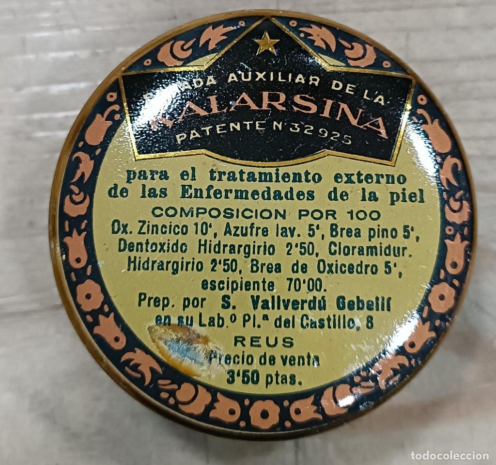 Blechdosen und Kisten: ANTIGUA CAJA DE LATA - POMADA AUXILIAR DE LA KALARSINA - REUS - PARA EL TRATAMIENTO EXTERNO DE PIEL