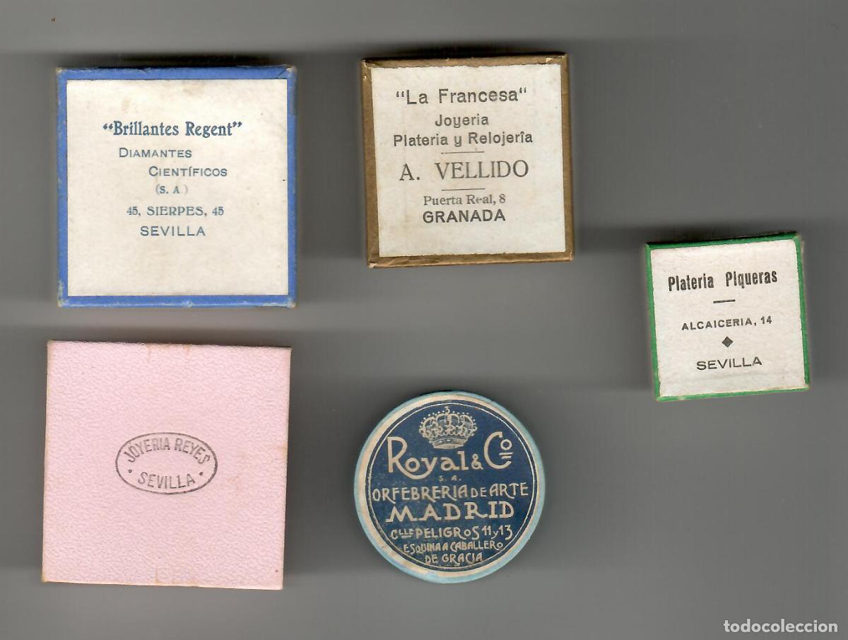 Boxes and metal boxes: 5 cajas de joyeria antiguas. Sevilla, Granada y Madrid. Vell i Bell