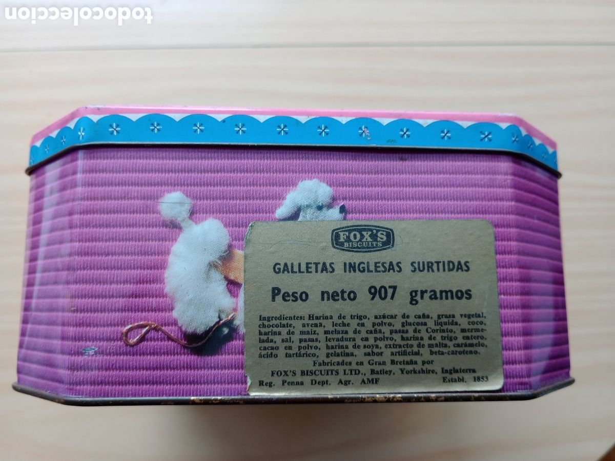 Cajas y cajitas met&aacute;licas: Caja met&aacute;lica Foxs biscuits. Inglaterra - Foto 5