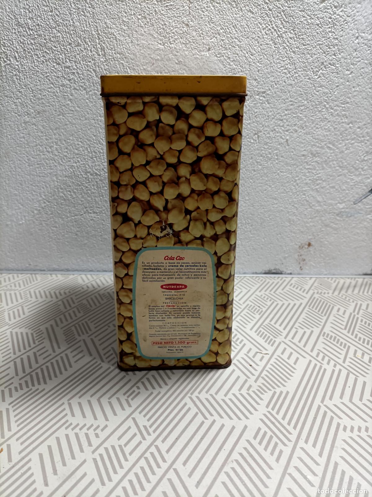 Cajas y cajitas met&aacute;licas: Antigua lata de cola cao - Foto 5
