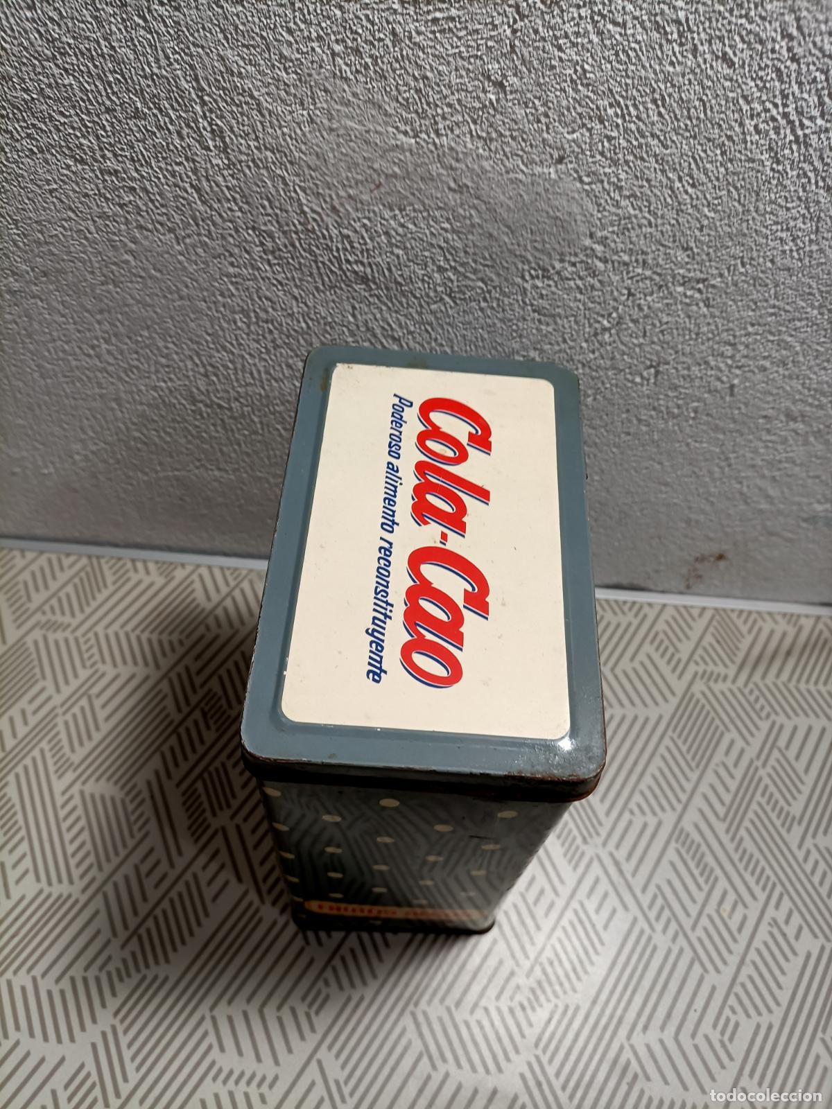 Cajas y cajitas met&aacute;licas: Antigua lata de cola cao - Foto 5