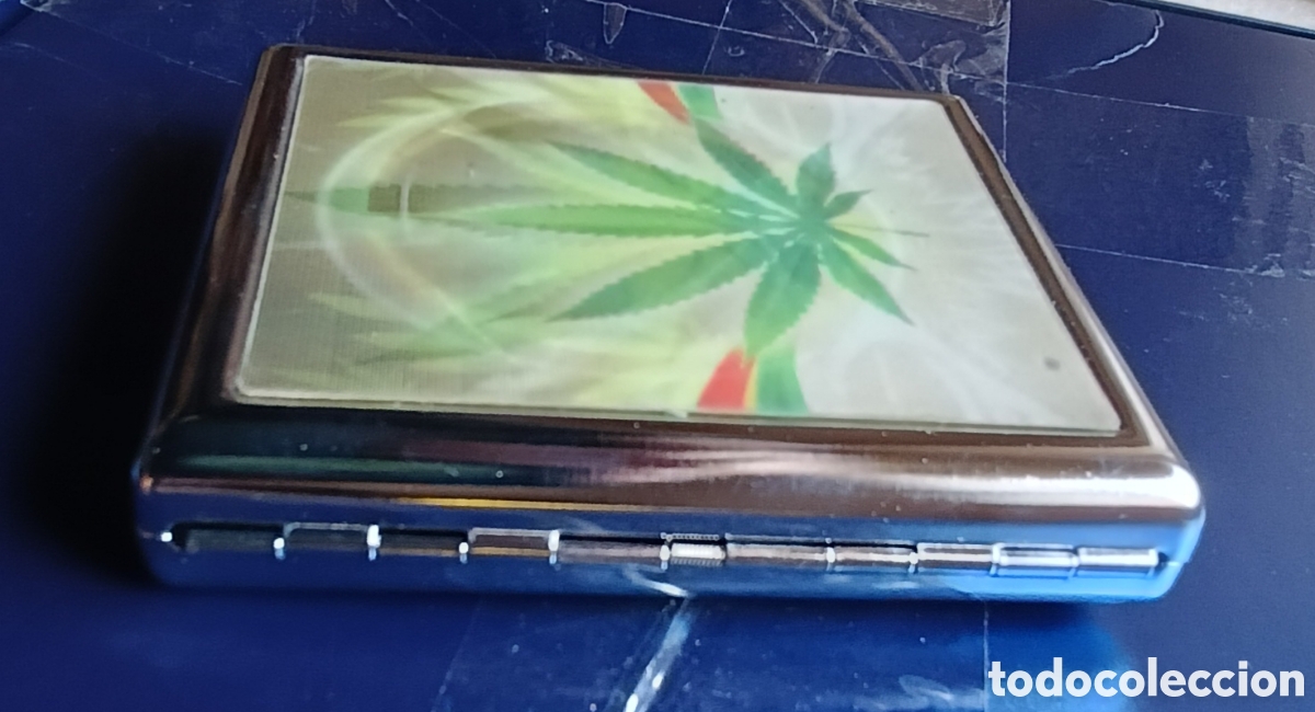 Cajas y cajitas met&aacute;licas: Pitillera en acero inoxidable - Foto 3