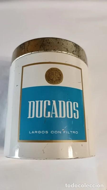 Caixas e caixinhas met&aacute;licas: Lata Met&aacute;lica Redonda Ducados Vintage