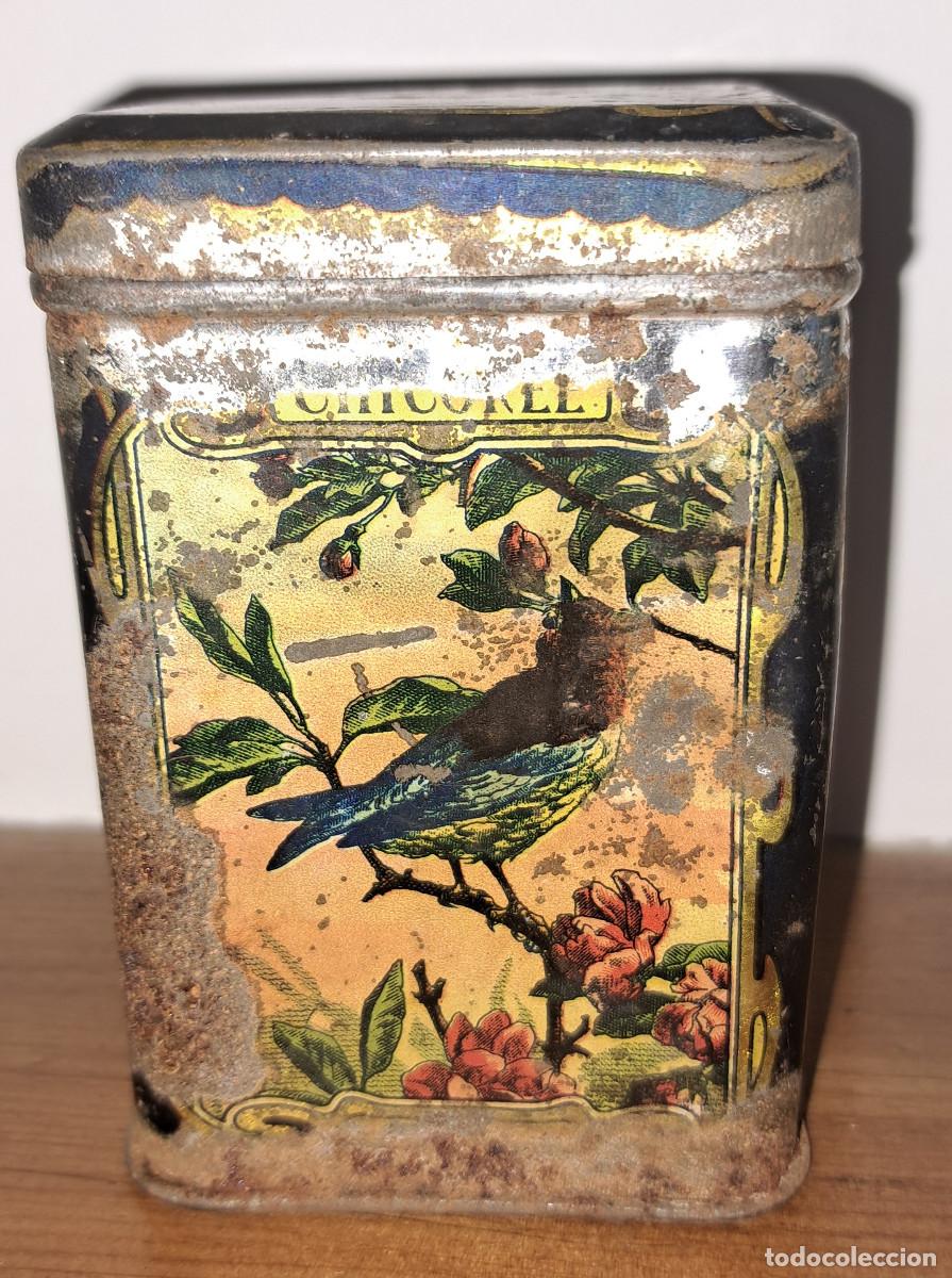 Cajas y cajitas met&aacute;licas: ANTIGUA LATA MET&Aacute;LICA PARA ACHICORIA - CHICOREE - A&Ntilde;OS 20/30