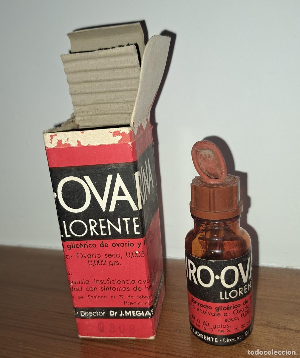 Bo&icirc;tes et petites bo&icirc;tes m&eacute;talliques: TIRO-OVARINA - INSTITUTO LLORENTE - Madrid - A&Ntilde;OS 30 - EXTRACTO DE OVARIO Y TIROIDES