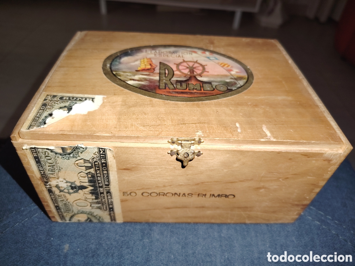 Cajas y cajitas met&aacute;licas: Caja de puros vacia, rumbo elaboraci&oacute;n especial.