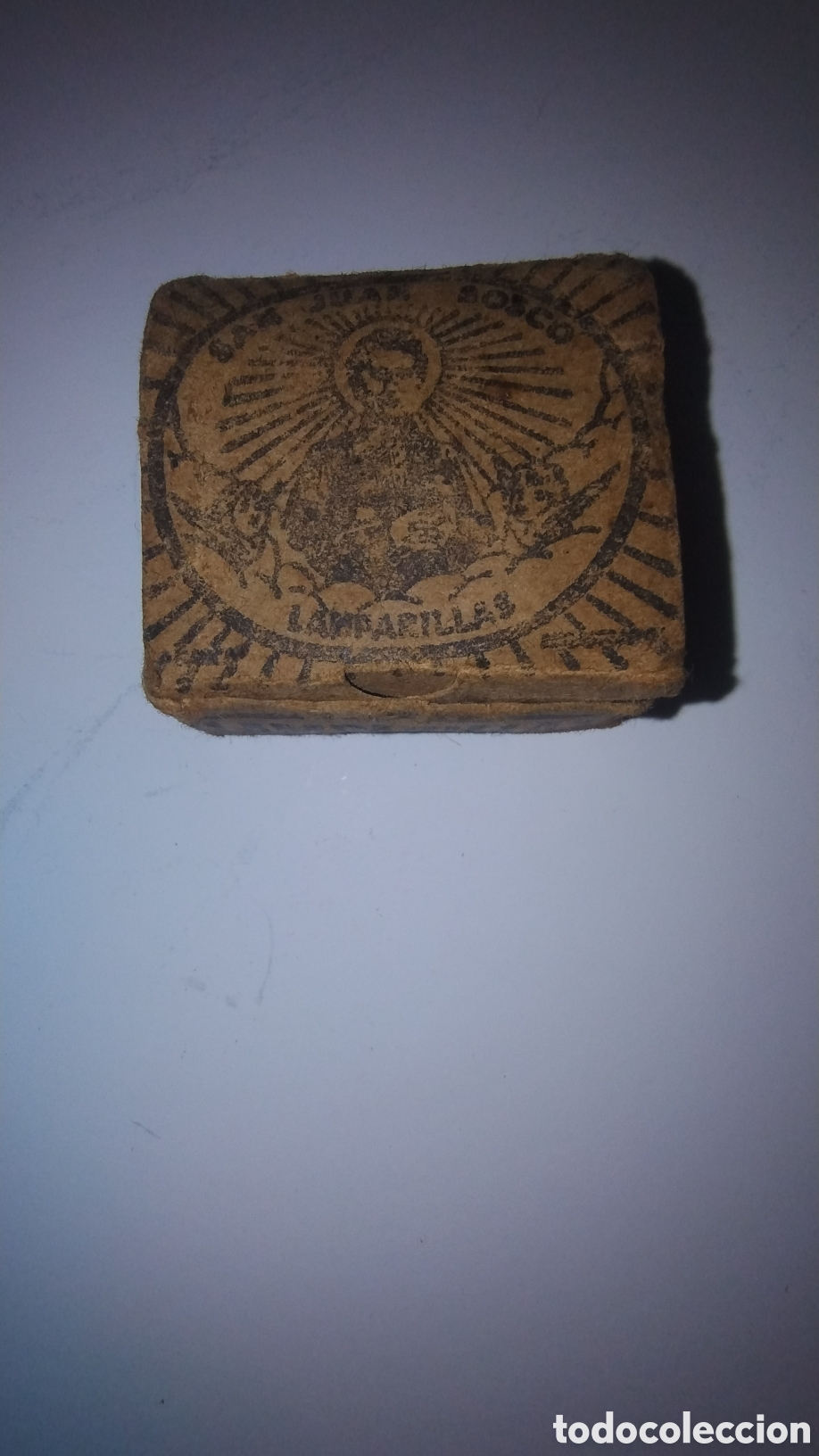 Boxes and metal boxes: Caja de lamparillas mariposas San Juan Bosco