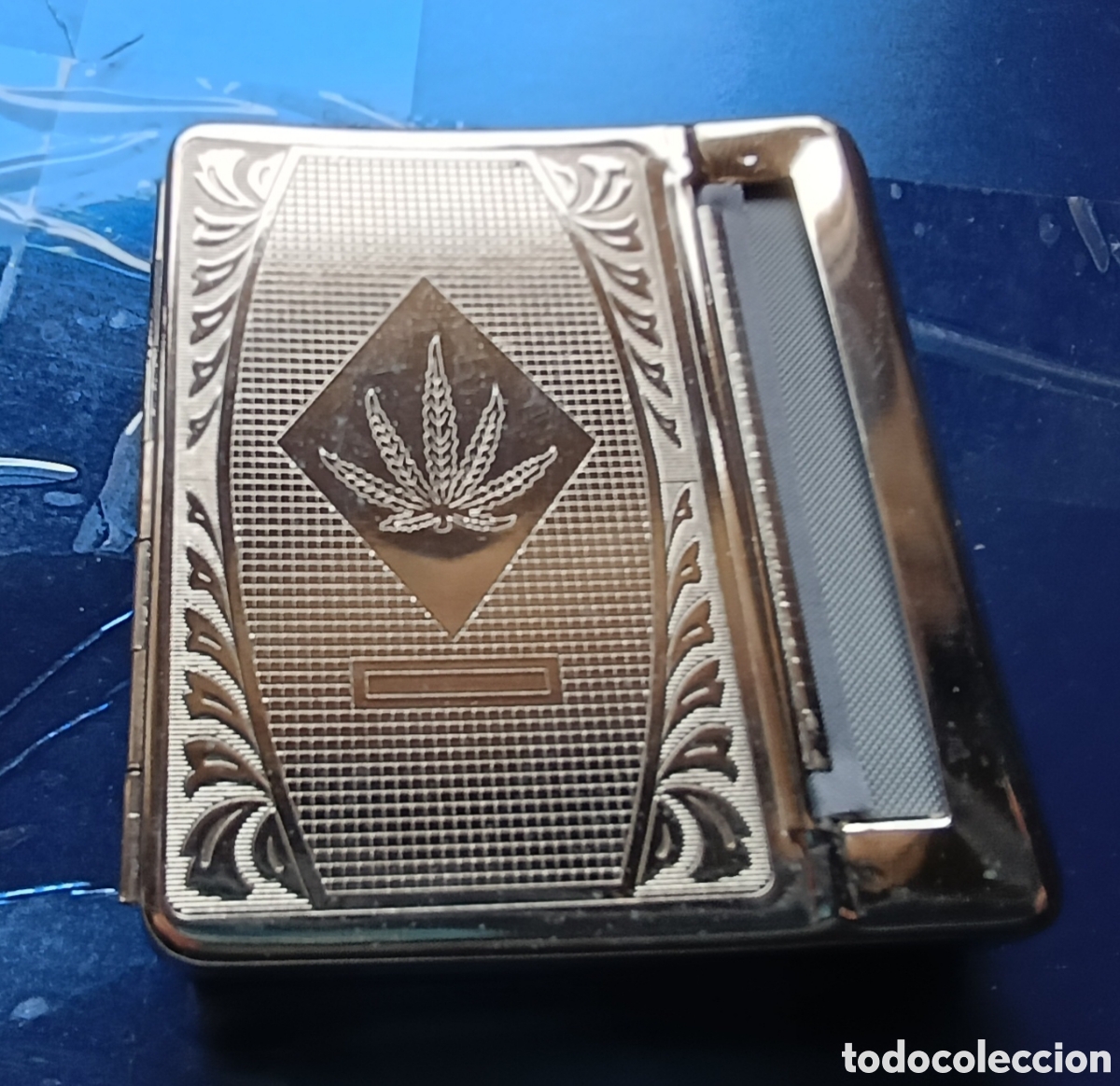 Cajas y cajitas met&aacute;licas: Pitillera con gragados en acero inoxidable - Foto 5