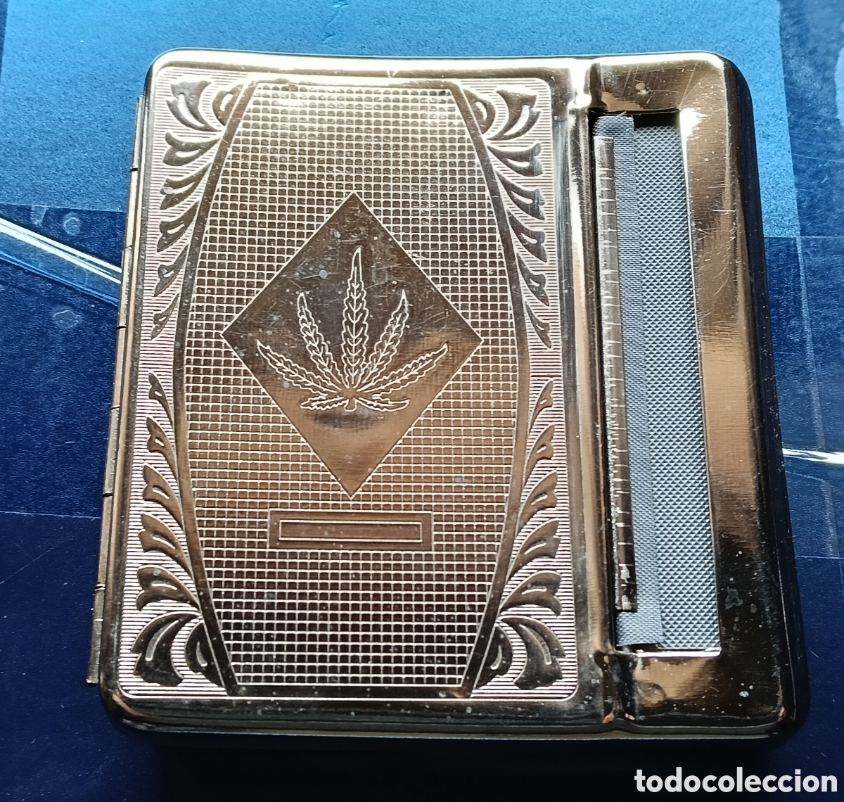 Cajas y cajitas met&aacute;licas: Pitillera con gragados en acero inoxidable - Foto 1