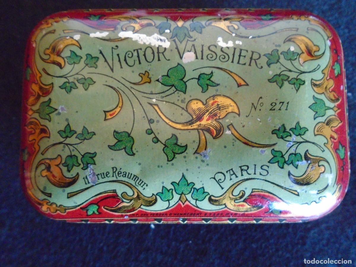 Boxes and metal boxes: (LA-251201)CAJA DE LATA LITOGRAFIADA DE VICTOR VAISSIER-PARIS