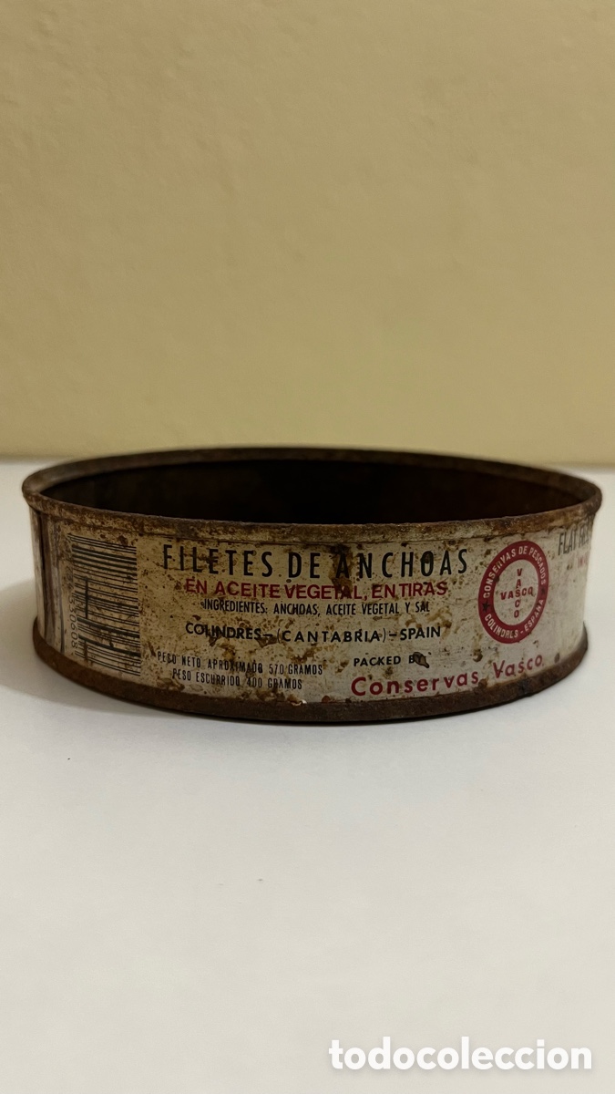Cajas y cajitas met&aacute;licas: ANTIGUA LATA DE CONSERVAS DE COLINDRES ( CANTABRIA )